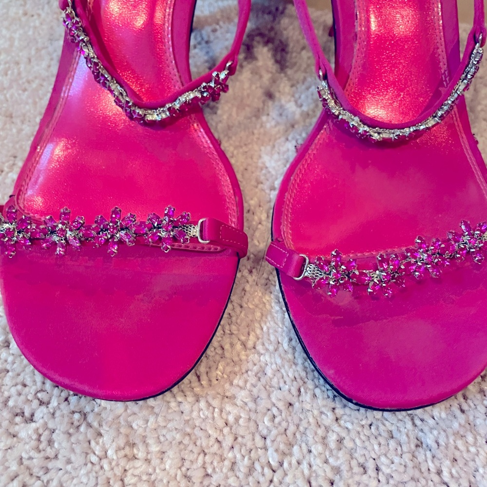 Fioni | Magenta Jewel Fuschia Dress Sandal